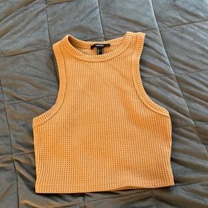 A brown crop top worn once good condition